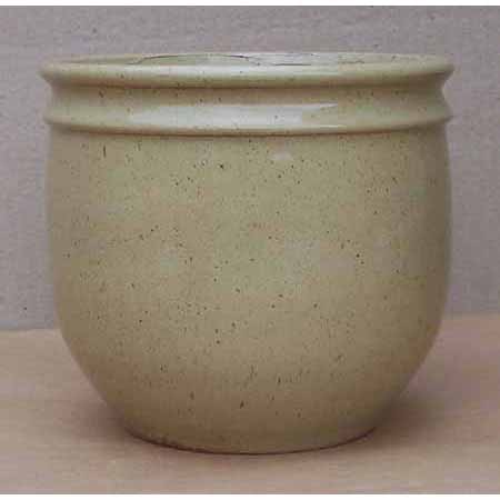 Cache pot droit en grès émaillé.